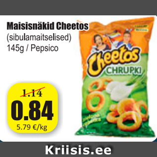 Allahindlus - Maisisnäkid Cheetos