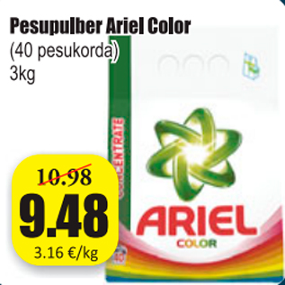 Allahindlus - Pesupulber Ariel Color