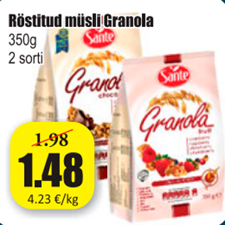 Allahindlus - Röstitud müsli Granola