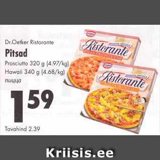 Allahindlus - Dr.Oetker Ristorante Pitsad