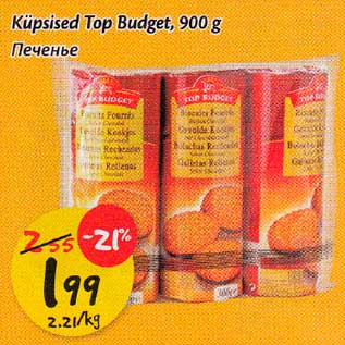 Allahindlus - Küpsised Тор Budget, 900 g