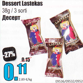 Allahindlus - Dessert Lastekas