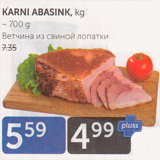 Allahindlus - KARNI ABASINK, KG