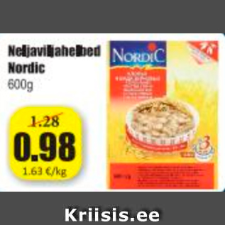 Allahindlus - Neljaviljahelbed Nordic 600 g