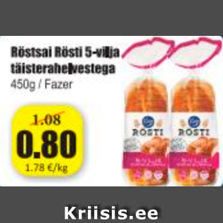 Allahindlus - Röstisai Rösti 5-vilja täisterahelvestega