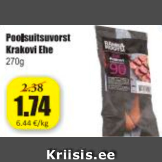 Allahindlus - Poolsuitsuvorst Krakovi Ehe 270 g