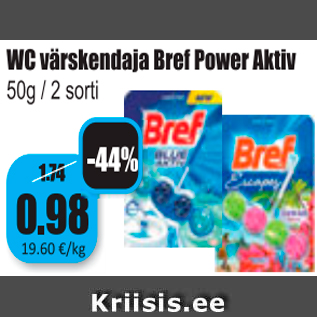 Allahindlus - WC värskendaja Bref Power Aktiv