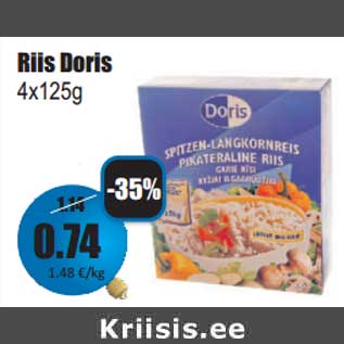 Allahindlus - Riis Doris 4x125g