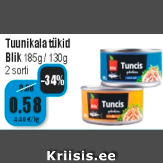 Allahindlus - Tuunikala tükid Blik