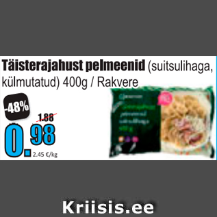 Allahindlus - Täisterajahust pelmeenid