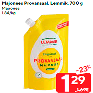 Allahindlus - Majonees Provansaal, Lemmik, 700 g