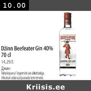 Allahindlus - Džinn Beefeater Gin 40% 70 cl