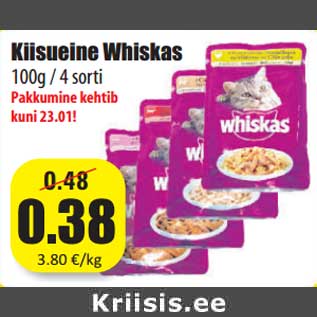 Allahindlus - Kiisueine Whiskas