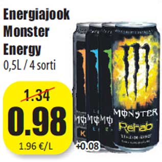 Allahindlus - Energiajook Monster Energy