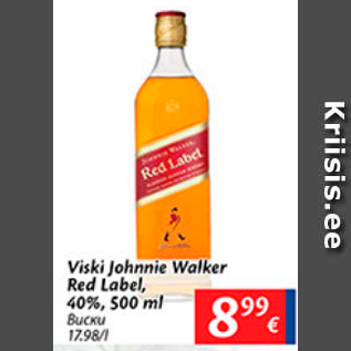 Allahindlus - Viski Johnnie Walker Red Label