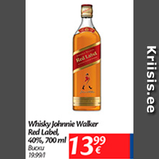 Allahindlus - Whisky Johnnie Walker Red Label