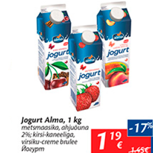 Allahindlus - Jogurt Alma, 1 kg