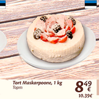 Allahindlus - Tort Moskarpoone, 1 kg