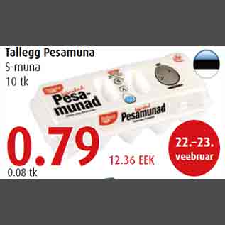 Allahindlus - Tallegg Pesamuna S-muna 10 tk