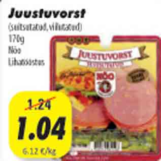 Allahindlus - Juustuvorst, 170g