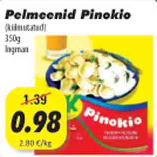 Allahindlus - Pelmeenid Pinokio (külmutatud), 350g