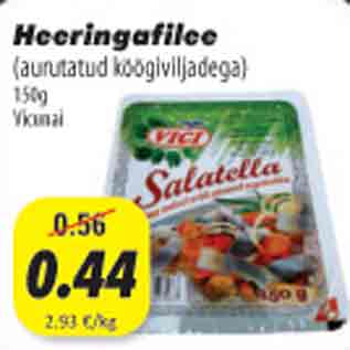 Allahindlus - Heeringafilee, 150g