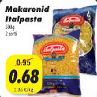 Allahindlus - Makaronid Italpasta, 500g