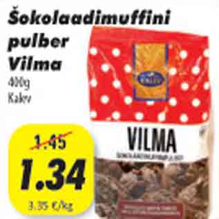 Allahindlus - Šokolaadimuffini pulber Vilma, 400g