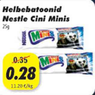 Allahindlus - Helbebatoonid Nestle Cini Minis, 25g