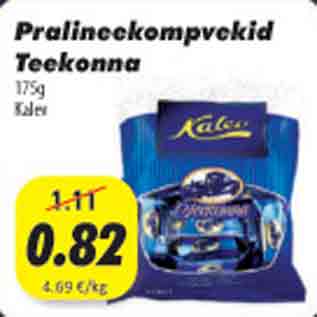 Allahindlus - Pralineekompvekid Teekonna, 175g