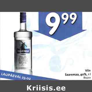 Allahindlus - Viin Saaremaa, 40%, 1 l