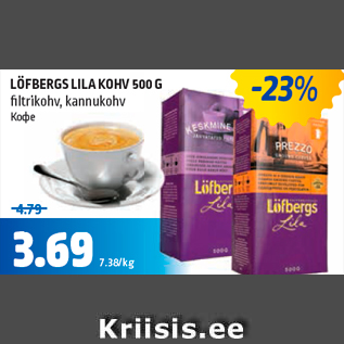 Allahindlus - LÖFBERGS LILA KOHV 500 G