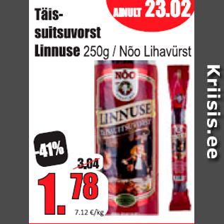 Allahindlus - Täissuitsuvorst Linnuse