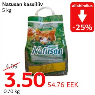 Allahindlus - Natusan kassiliiv 5 kg