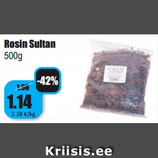 Allahindlus - Rosin Sultan 500g