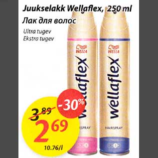 Allahindlus - Juukselakk Wellaflex, 250ml Ultra tugev, Ekstra tugev