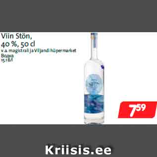 Allahindlus - Viin Stön, 40 %, 50 cl