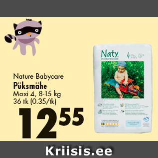 Allahindlus - Nature Babycare Püksmähe