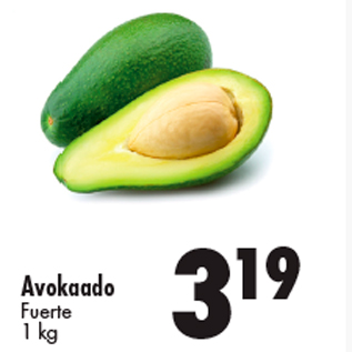 Allahindlus - Avokaado Fuerte 1 kg