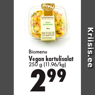 Allahindlus - Biomenu Vegan kartulisalat