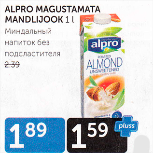 Allahindlus - ALPRO MAGUSTAMATA MANDLIJOOK 1 L