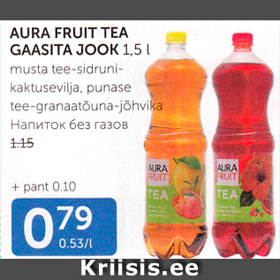 Allahindlus - AURA FRUIT TEA GAASITA JOOK 1,5 L