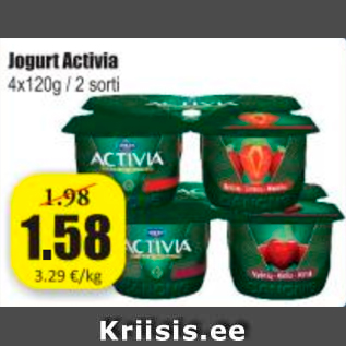 Allahindlus - Jogurt Activia