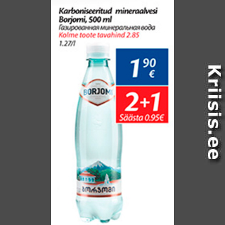 Allahindlus - Karboniseeritud mineraalvesi Borjomi, 500 ml