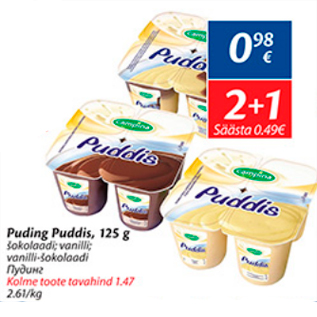 Allahindlus - Puding Puddis, 125 g