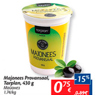 Allahindlus - Majonees Provansaal, Tarplan, 430 g