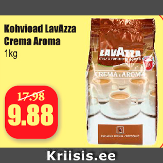 Allahindlus - Kohvioad Laväzza Crema Aroma, 1 kg