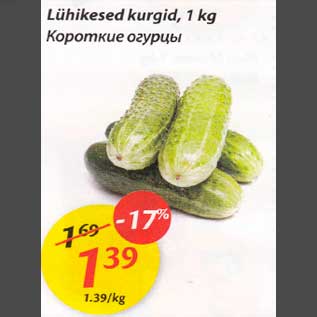 Allahindlus - Lühikesed kurgid, 1 kg