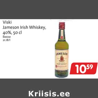 Allahindlus - Viski Jameson Irish Whiskey,