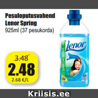 Allahindlus - Pesuloputusvahend Lenor Spring